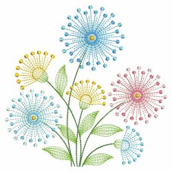 Rippled Floral Delight 05(Lg) machine embroidery designs