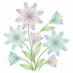 Rippled Floral Delight 07(Sm) machine embroidery designs