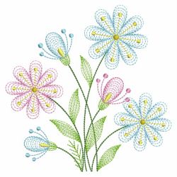 Rippled Floral Delight 09(Lg) machine embroidery designs