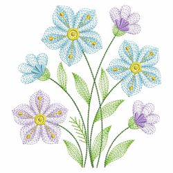Rippled Floral Delight 10(Lg) machine embroidery designs