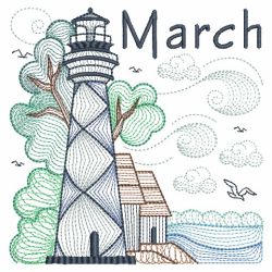 Months of the Year Lighthouses 03(Lg)