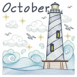 Months of the Year Lighthouses 10(Lg)