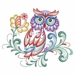 Rosemaling Owl 3(Lg) machine embroidery designs
