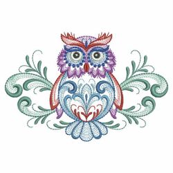 Rosemaling Owl 3 02(Md) machine embroidery designs