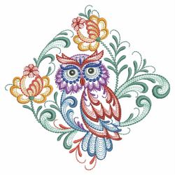 Rosemaling Owl 3 06(Sm) machine embroidery designs