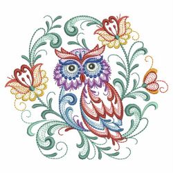 Rosemaling Owl 3 07(Md) machine embroidery designs