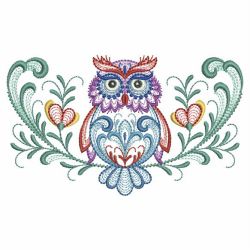 Rosemaling Owl 3 12(Md) machine embroidery designs