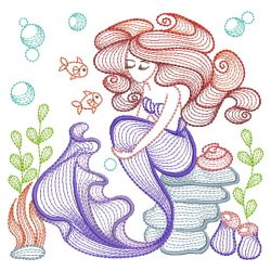 Rippled Mermaids 10(Md) machine embroidery designs