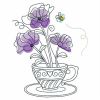 Sketched Teacup In Bloom 02(Lg)