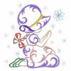 Christmas Sunbonnet Sue Flourish 05(Sm)