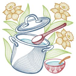 Kitchen in Bloom 3 07(Md) machine embroidery designs