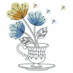 Sketched Teacup In Bloom 07(Lg)