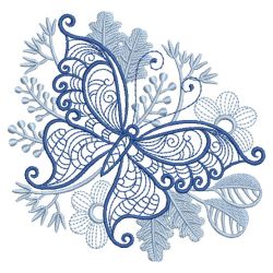 Bluework Butterfly Scene 02(Sm) machine embroidery designs