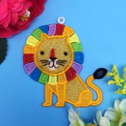 FSL Rainbow Animals 01 machine embroidery designs