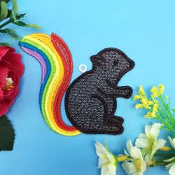 FSL Rainbow Animals 05 machine embroidery designs