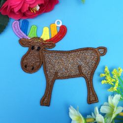 FSL Rainbow Animals 07 machine embroidery designs