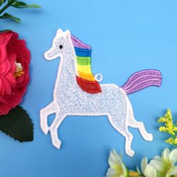 FSL Rainbow Animals 08 machine embroidery designs