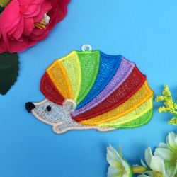 FSL Rainbow Animals 09 machine embroidery designs