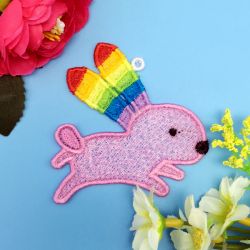 FSL Rainbow Animals 10 machine embroidery designs