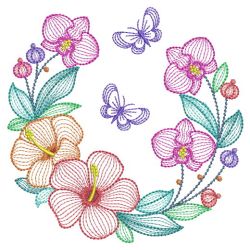 Orchid Blooms 01(Md) machine embroidery designs