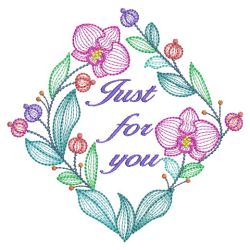 Orchid Blooms 06(Sm) machine embroidery designs