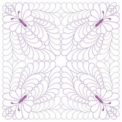 Trapunto Butterfly Quilt Block 03(Lg)