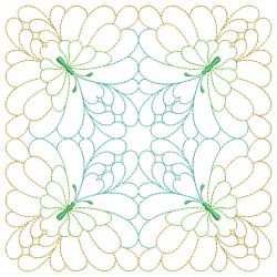 Trapunto Butterfly Quilt Block 05(Lg)
