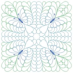 Trapunto Butterfly Quilt Block 06(Lg)