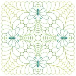 Trapunto Butterfly Quilt Block 09(Lg)