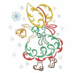 Christmas Sunbonnet Sue Flourish 08(Lg) machine embroidery designs