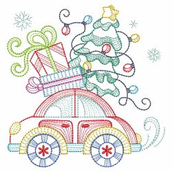 Christmas Tree Truck 03(Sm) machine embroidery designs