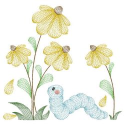 Rippled Spring Time 01(Lg) machine embroidery designs
