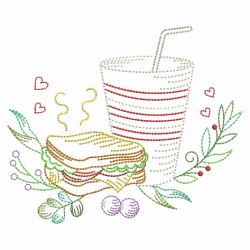 Vintage Breakfast Food 10(Lg) machine embroidery designs