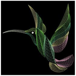 Rippled Hummingbirds 4(Md) machine embroidery designs