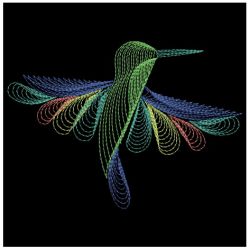 Rippled Hummingbirds 4 03(Sm) machine embroidery designs