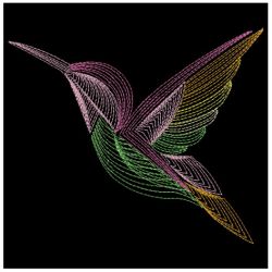 Rippled Hummingbirds 4 04(Sm) machine embroidery designs