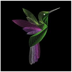 Rippled Hummingbirds 4 05(Md) machine embroidery designs