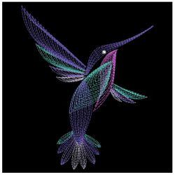 Rippled Hummingbirds 4 09(Lg) machine embroidery designs