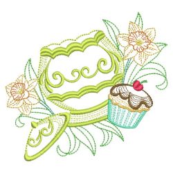 Tea Time And Blooms 03(Md) machine embroidery designs