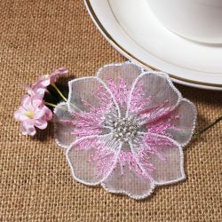 Organza Flowers machine embroidery designs