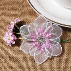 Organza Flowers 02 machine embroidery designs