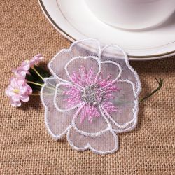 Organza Flowers 04 machine embroidery designs