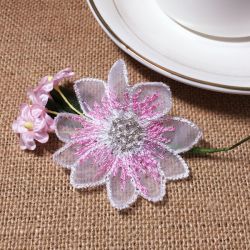 Organza Flowers 08 machine embroidery designs