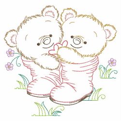 Vintage Best Friends 3 02(Sm) machine embroidery designs