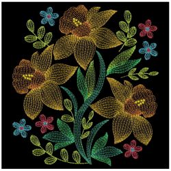 Blooming Garden 6 03(Md) machine embroidery designs