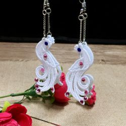 FSL Crystal Peacock Earrings 06