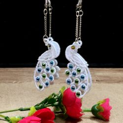 FSL Crystal Peacock Earrings 07