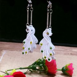 FSL Crystal Peacock Earrings 10