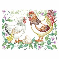 Chickens 4 04(Lg) machine embroidery designs