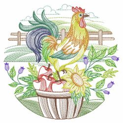 Chickens 4 07(Lg) machine embroidery designs